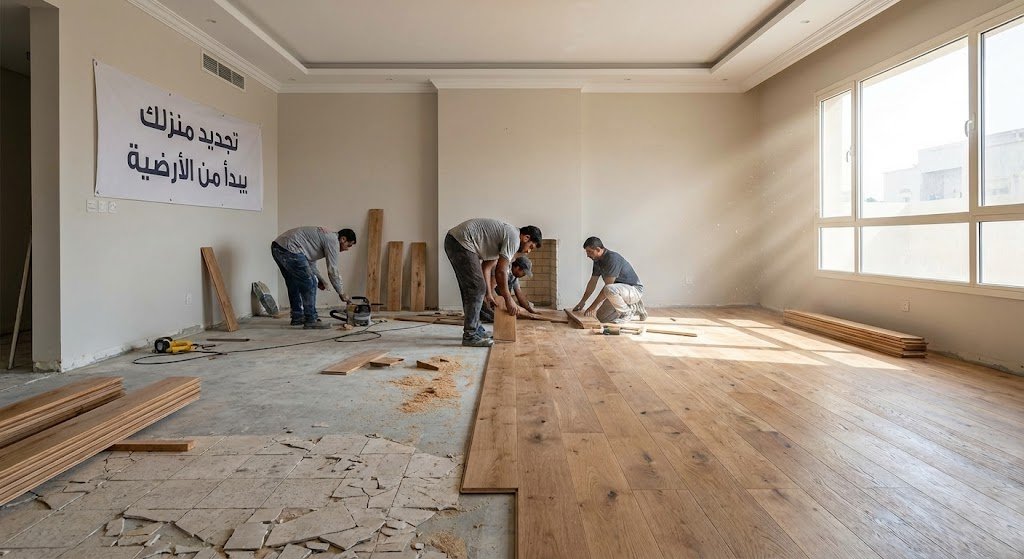 تجديد منزلك يبدأ من الأرضية